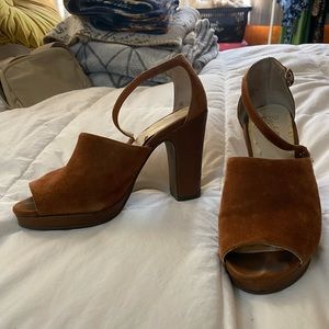 Seychelles Suede Chunky Heels